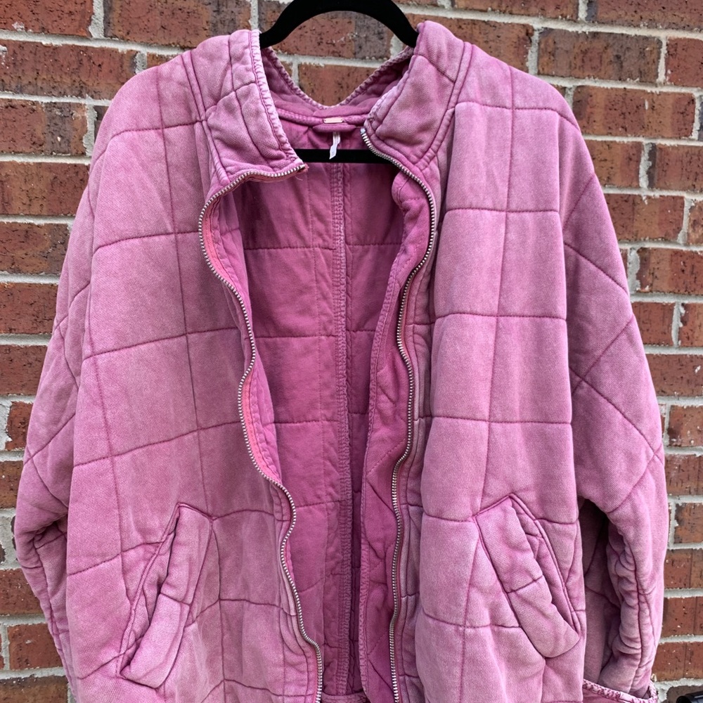 Free People Dolman Quilted Knit Jacket